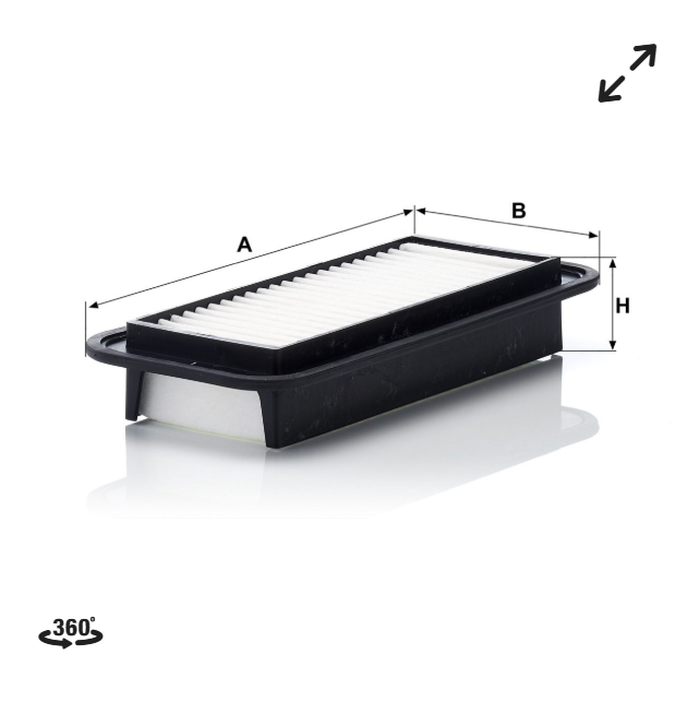FILTRO C2610 MANN - Imagen 2
