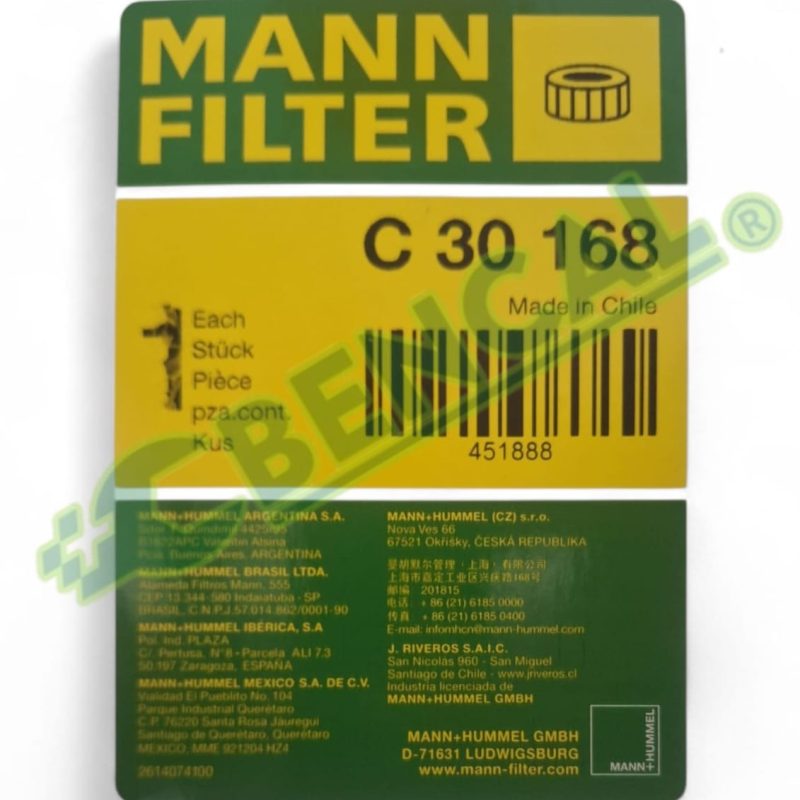 FILTRO C30168 MANN